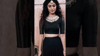 Priya Prakash Varrier hot photoshoot in black dress