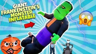 Giant Halloween Inflatable Frankensteins Monster Our BIGGEST EVER MEGA Inflatable Lowes Sale