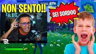 FINGO di AVERE PROBLEMI di UDITO e FACCIO SCLERARE un BAMBINO su FORTNITE!!