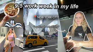 NYC corporate work vlog: productive 9-5 office days working in advertising & balancing youtube