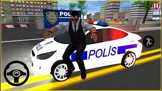 Direksiyonlu polis arabası oyunu 4K #16 Real Police Car driving Game - Polis oyunu Android Gameplay