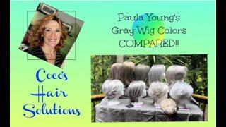 Paula Young's Gray Wig Colors: COMPARED!!!