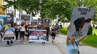 Protest for the closing of animal slaughterhouses - 8/9 - Zagreb, Croatia - May 26th 2018