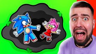 SONIC et AMY N’ARRÊTENT Pas de TOMBER sur ROBLOX ! ️