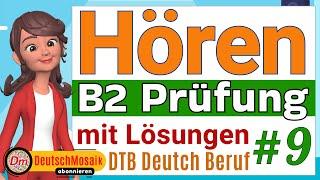 Hören B2 | Deutsch-Test für den Beruf B2 | mit Lösungen | DTB 2024