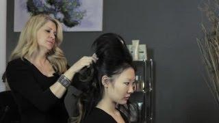 Steps for Beehive Hair : Bridal Hair Upstyles