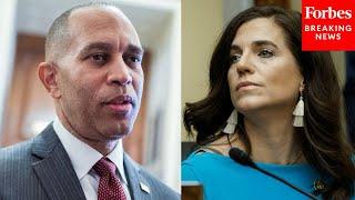 Hakeem Jeffries Reacts To Reports Of 'Alleged Assault' On Nancy Mace On Capitol Hill