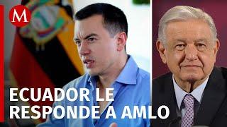 Daniel Noboa, presidente de Ecuador justifica medidas ante crisis con México