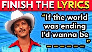 FINISH THE LYRICS Most Popular 2020-2025 Songs  | Music Quiz