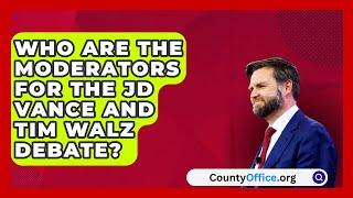 Who Are the Moderators for the JD Vance and Tim Walz Debate? | CountyOffice.org