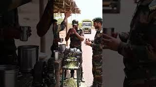 Indian Army Soldiers Enjoy Sugarcane Juice  | Heartwarming Village Moment  #shorts#IndianArmy