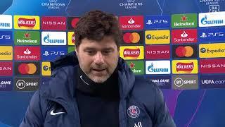 Mauricio Pochettino reacts to PSG's Champions League exit to Manchester City