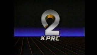 KPRC TV - 2News at 10 PM Open - 1985