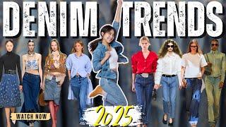 2025 Fashion Trends |  Top Five DENIM TRENDS 2025 | How to WEAR