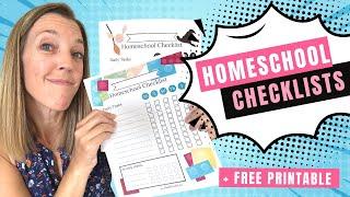 Homeschool Routines for Kids + FREE Homeschool Checklist Printable