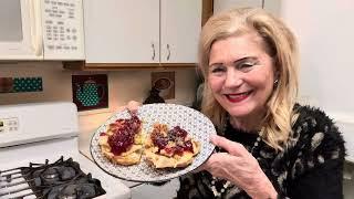 Seniors Jobless Poor? Day After Thanksgiving Feast-Turkey Sandwich Special-Fruit Jello-Relish Tray!