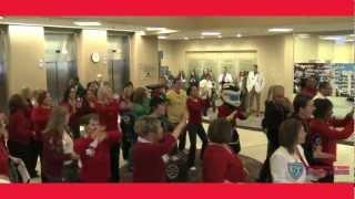 Go Red Flash Mob at UTMC