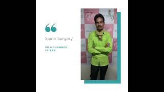 Spine Surgery Operated by Dr Mohammed Faizan in Nagpur