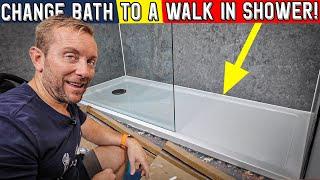 HOW TO REMOVE BATH FOR WALK IN SHOWER - Step By Step