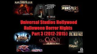 History of Universal Studios Hollywood Halloween Horror Nights Part 3 (2012-2015)