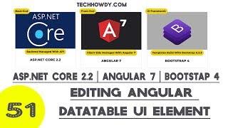 Angular 7 | Editing Angular DataTable UI to Load Product Data