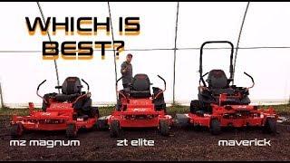 Comparing 3 Badboy zero turn mowers.