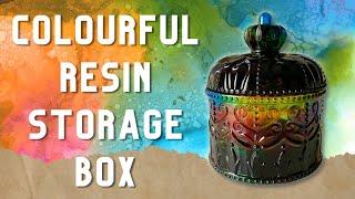 How To Make This Colourful Epoxy Resin Storage Box | Jewellery Box | Organiser