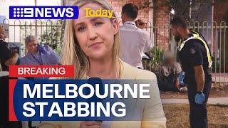 Nine people arrested over Melbourne stabbing | 9 News Australia