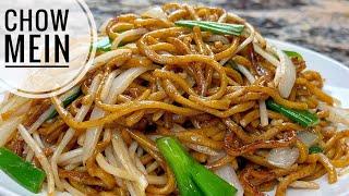 Simple Soy Sauce Chow Mein | Chow Mein With Onion And Bean sprouts Recipe Better Than Taker Out