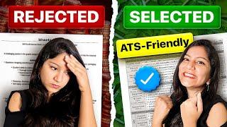 This is Why Your Resume Gets Rejected  ATS Resume Format & Tips 2024