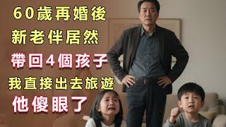 60歲再婚後，新老伴居然帶回4個孩子，我直接出去旅遊，他傻眼了#黄昏恋 #白猫 #人生 #老高 #财富自由