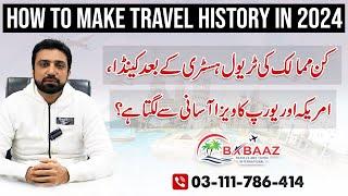 How to Make Travel History to apply for Canada, USA and Europe Visit Visa | Mian Zeeshan Rasheed