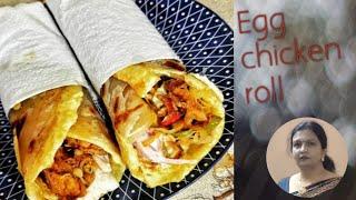 Egg chicken roll | Delicious chicken roll | #snacks recipe#plates of flavor by soma