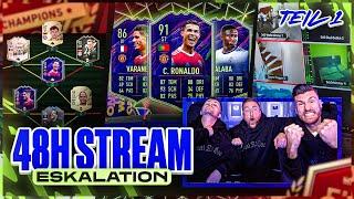 48 Stunden Stream ESKALATION #1  OTW PACK OPENING + 1. Weekend League  FIFA 22 LIVE 