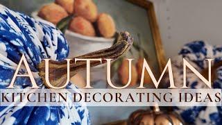  NEW  COZY AUTUMN KITCHEN DECORATE WITH ME | COZY COTTAGE FARMHOUSE KITCHEN HUTCH