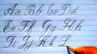 How to write Calligraphy Styles Alphabet for Beginners| R.U.A Sign Writing