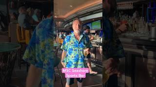 The BEST Sports Bar On A Cruise Ship  | MSC Seashore 