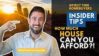 How Much House Can You Afford in DFW? | First-Time Home Buyer's Guide