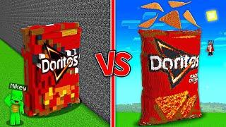 JJ vs Mikey : NOOB DORITOS Mikey vs CHEATER JJ Building Battle in Minecraft ?! - Maizen JJ Mikey!