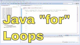 16x - Learn Java "for" Loops - Exercise 1