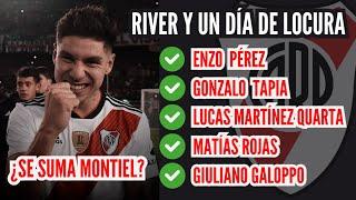 Día de LOCURA en RIVER: cerró 5 REFUERZOS... ¡Y AHORA VA POR GONZALO MONTIEL!