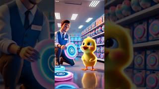 Little ducks and glowing frisbees. #shorts #duck #cute