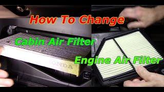 Change The Air Filter & Cabin Filter 2017-2021 Honda HRV