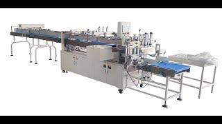 Semi automatic small bobbin paper bundle packing machine