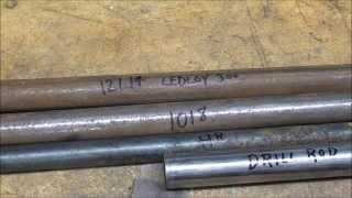 SHOP TIPS #175 Machinability of Steel part 1 tubalcain