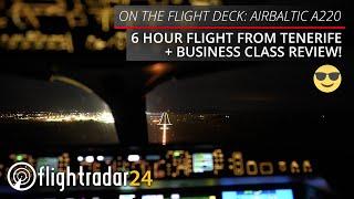 Moonlit flight deck adventure on the airBaltic A220!