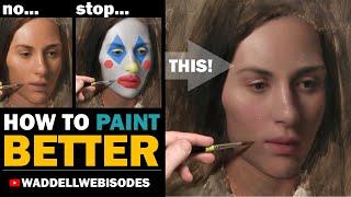 BETTER color in your PORTRAIT PAINTINGS! (oil painting demo)