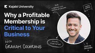 Why a Profitable Membership Site is Critical to Your Business - with Graham Cochrane