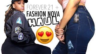 FASHION NOVA & FOREVER 21 HAUL + TRY ON | SolelyTonia 