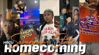 hbcu vlog: Savannah State Homecoming 23'! tailgate, concert, greek steps show